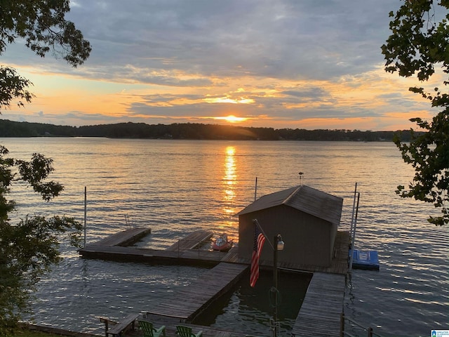 881 Ridgeway Cir, Talladega, AL 35160 - view of dock featuring a water view
