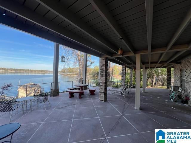 881 Ridgeway Cir, Talladega, AL 35160 - view of patio with a water view