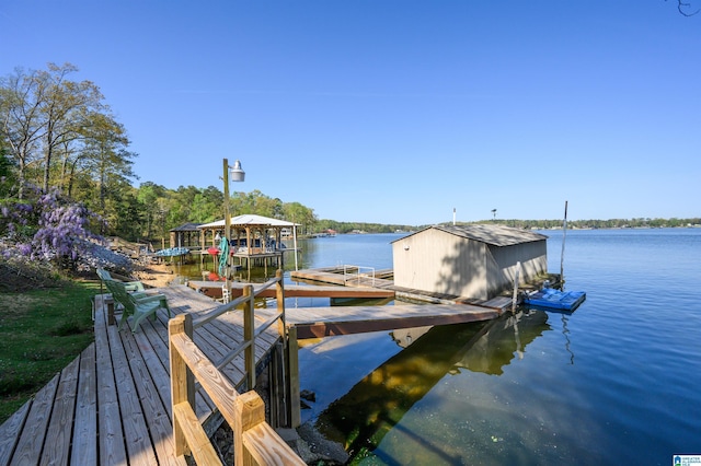 881 Ridgeway Cir, Talladega, AL 35160 - view of dock with a water view