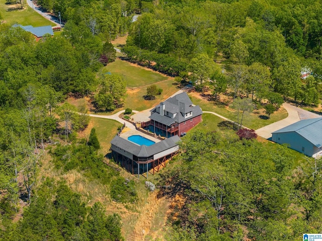 206 Shaw Rd, Pell City, AL 35128 - aerial view featuring a view of trees