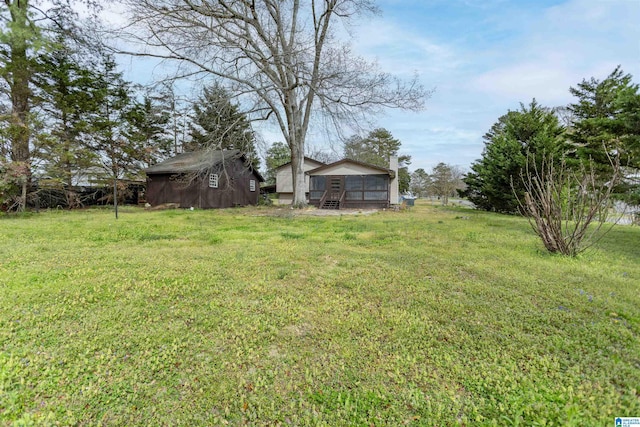 5400 Etta Dr, Mount Olive, AL 35117 - view of yard featuring an outbuilding