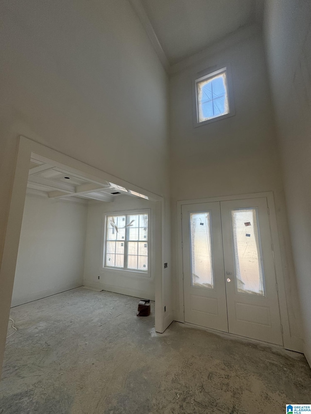 104 Linden Ln, Birmingham, AL 35242 - entrance foyer with ornamental molding, ceiling fan, and a high ceiling