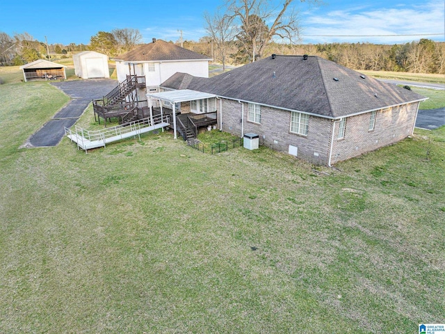 birds eye view of property