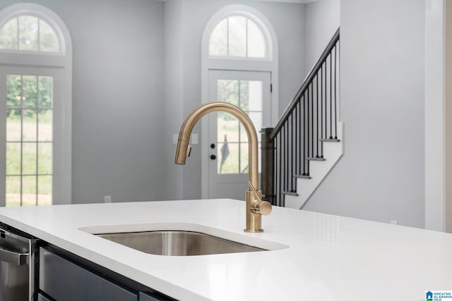 516 Preserve Pkwy, Hoover, AL 35226 - kitchen featuring stainless steel dishwasher, light countertops, and a sink