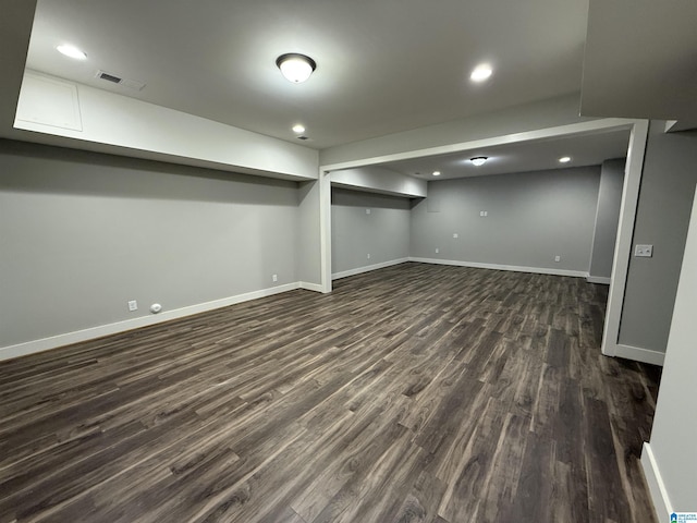 516 Preserve Pkwy, Hoover, AL 35226 - finished below grade area featuring dark wood finished floors and recessed lighting