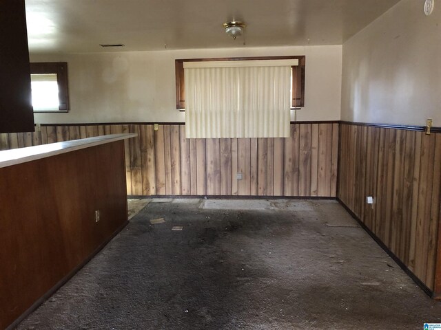 925 Ann St, Birmingham, AL 35228 - empty room featuring wainscoting and wood walls