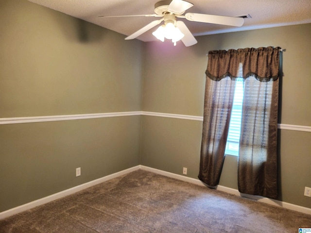 600 Mayfair Ln, Cullman, AL 35057 - empty room with baseboards, ceiling fan, and carpet