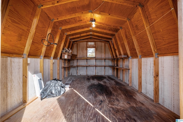 view of storage room