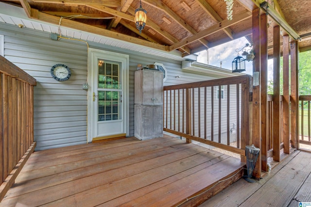 view of wooden terrace