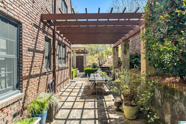 4603 Clairmont Ave, Birmingham, AL 35222 - view of patio / terrace featuring a pergola
