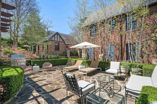 4603 Clairmont Ave, Birmingham, AL 35222 - view of patio / terrace with grilling area
