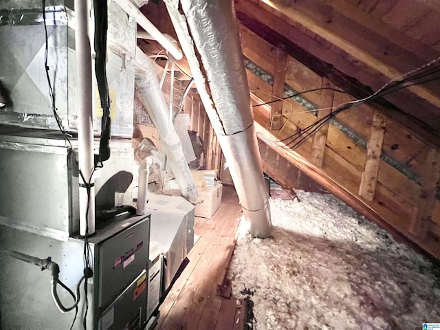 view of attic