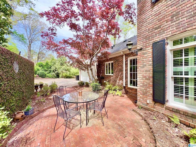 view of patio / terrace with outdoor dining area