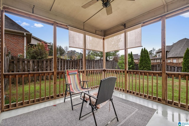 471 River Oaks Ln, Helena, AL 35080 - sunroom / solarium featuring a ceiling fan