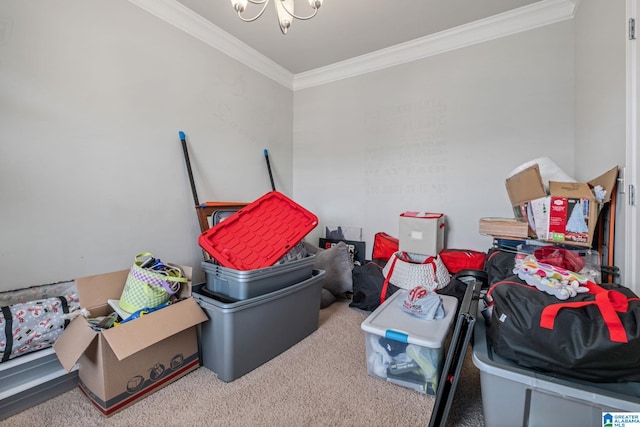 view of storage room