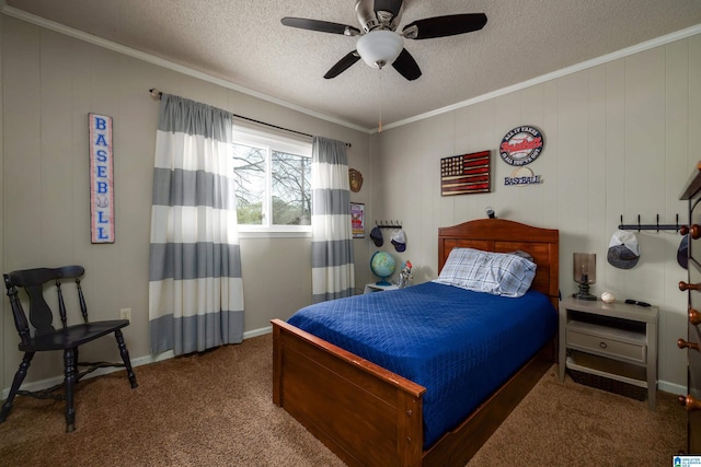 470 16th St, Calera, AL 35040 - bedroom with a textured ceiling and crown molding