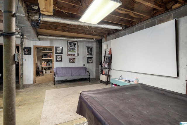 470 16th St, Calera, AL 35040 - interior space with unfinished concrete floors