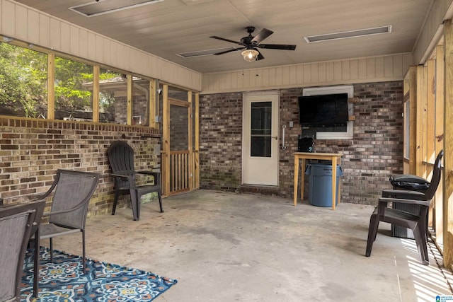 470 16th St, Calera, AL 35040 - view of patio featuring ceiling fan