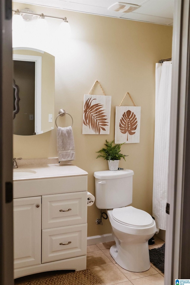 100 Edgewood Cir, Oneonta, AL 35121 - full bath with toilet, tile patterned flooring, and vanity