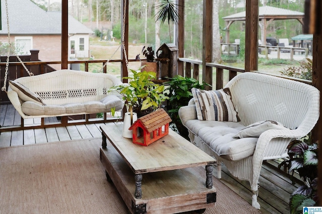 100 Edgewood Cir, Oneonta, AL 35121 - sunroom with an outdoor hangout area