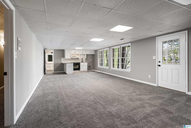 4049 Water Willow Ln, Hoover, AL 35244 - unfurnished living room with a healthy amount of sunlight, baseboards, and carpet floors