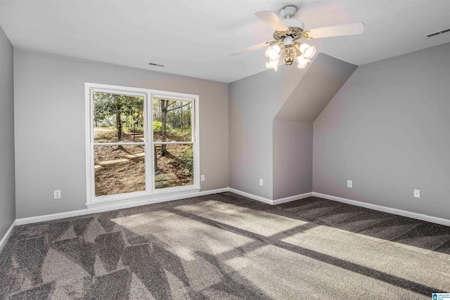 4049 Water Willow Ln, Hoover, AL 35244 - bonus room with carpet flooring, baseboards, and a ceiling fan