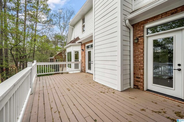 4049 Water Willow Ln, Hoover, AL 35244 - view of wooden terrace