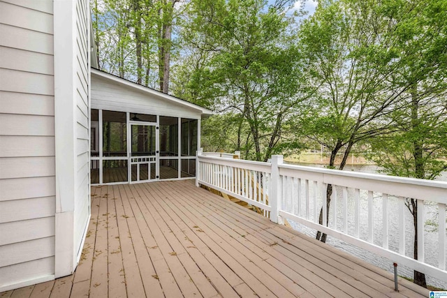 4049 Water Willow Ln, Hoover, AL 35244 - deck featuring a sunroom
