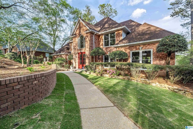 4049 Water Willow Ln, Hoover, AL 35244 - view of front of property with a front yard and brick siding