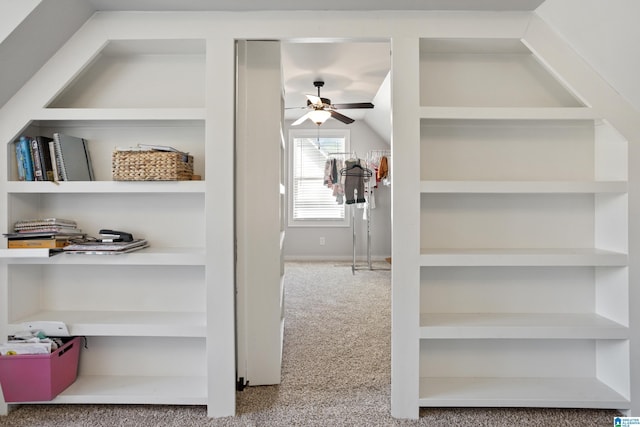 interior space featuring carpet floors