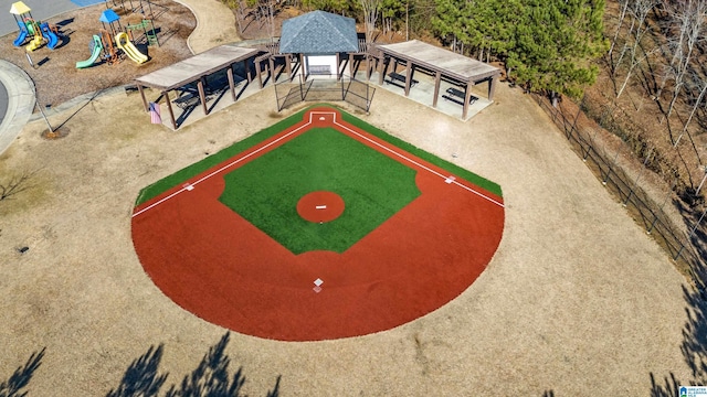 birds eye view of property