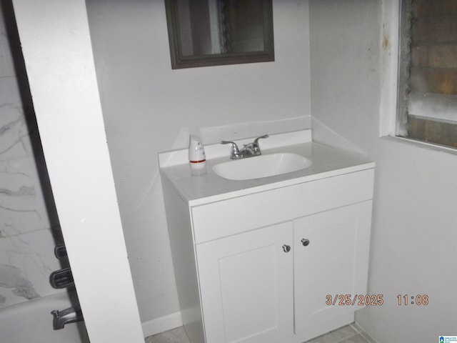 bathroom featuring vanity