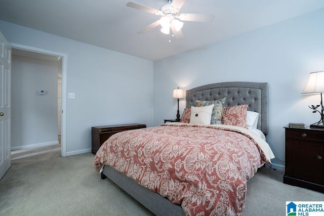 1595 Creekstone Cir, Birmingham, AL 35243 - carpeted bedroom with baseboards and ceiling fan