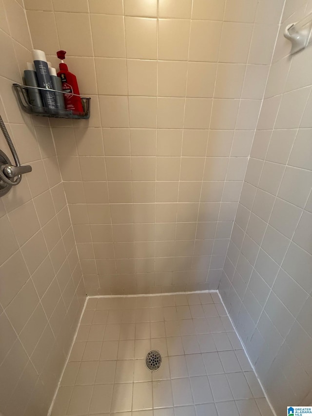 full bath with tiled shower