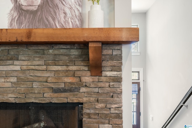 13147 Allison Dr, Lake View, AL 35111 - details featuring a fireplace