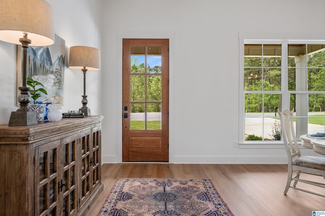 2505 Shore Side Ln, Sylacauga, AL 35151 - foyer entrance featuring baseboards and wood finished floors