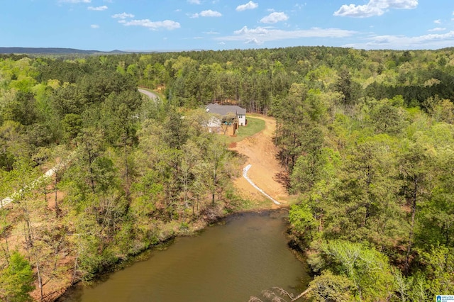 2505 Shore Side Ln, Sylacauga, AL 35151 - birds eye view of property with a wooded view