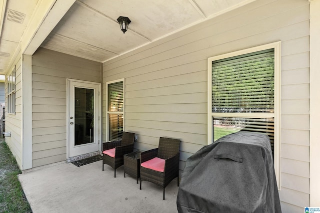 view of patio / terrace featuring grilling area
