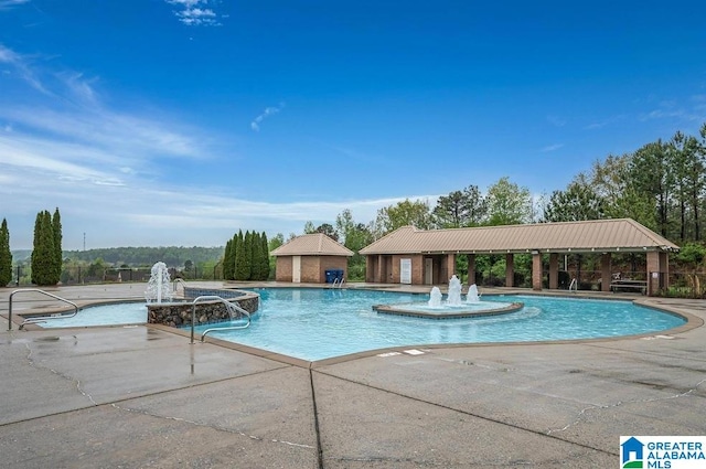 view of pool