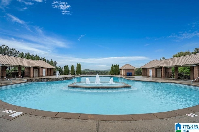 view of pool