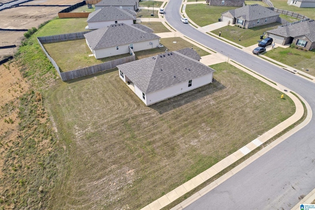aerial view featuring a residential view