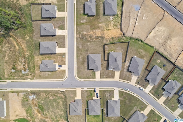 bird's eye view with a residential view
