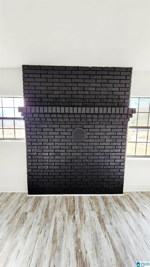 details featuring brick siding
