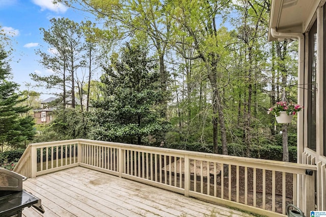 5006 Aberdeen Way, Hoover, AL 35242 - view of wooden deck