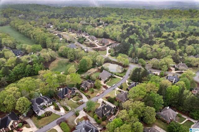 5006 Aberdeen Way, Hoover, AL 35242 - drone / aerial view with a wooded view and a residential view
