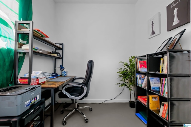 5544 Colony Ln, Hoover, AL 35226 - office area with finished concrete floors