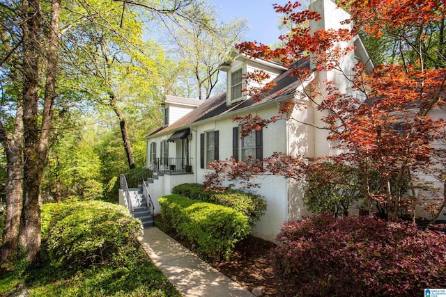 view of side of property