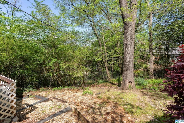 view of landscape with a view of trees