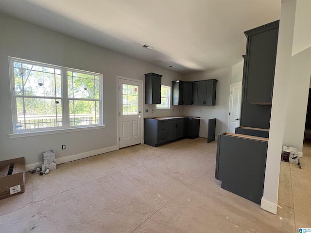 kitchen with baseboards