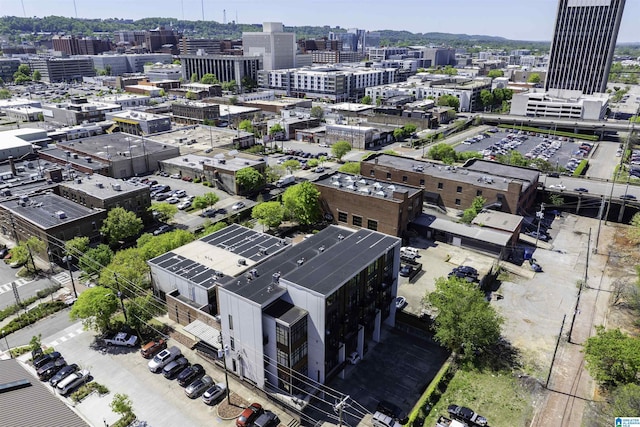 bird's eye view with a view of city